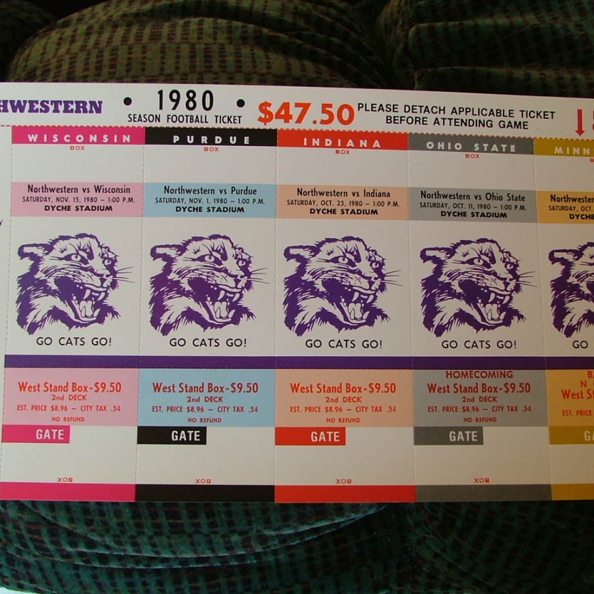 1980 Northwestern Wildcats (Box)